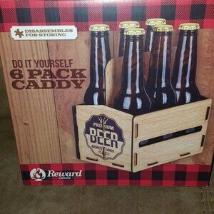 Do it Yourself 6 Pack Caddy Fathers Day man cave bar six pack C3